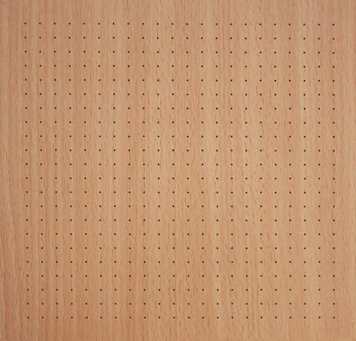 rWood - Perf panel close-up showing round perforations