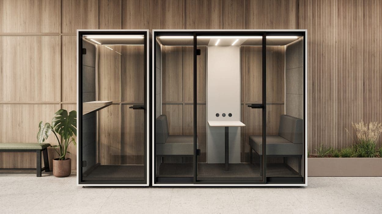 A booth that earns its floor space twice.