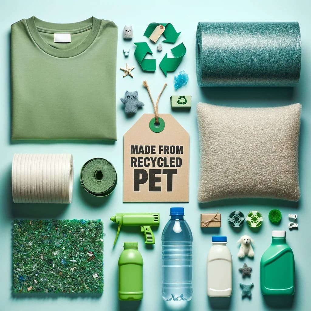 rPET - Panel recycled PET bottles transformation