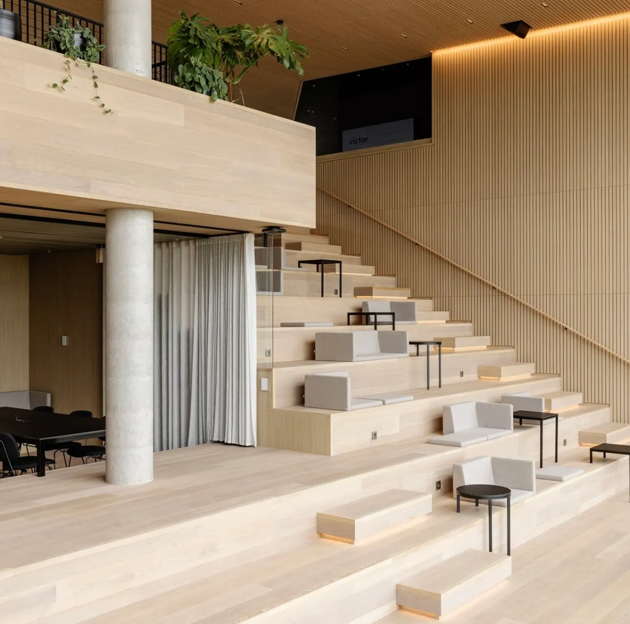 rWood natural veneer acoustic panel samples