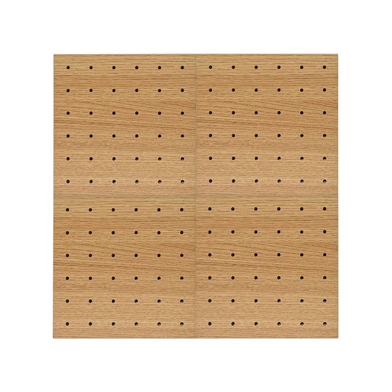 Micro-perforated wood panel surface detail